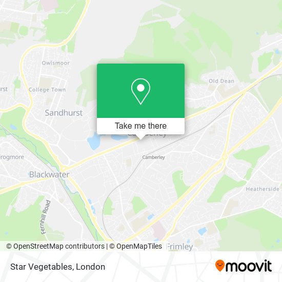 Star Vegetables map