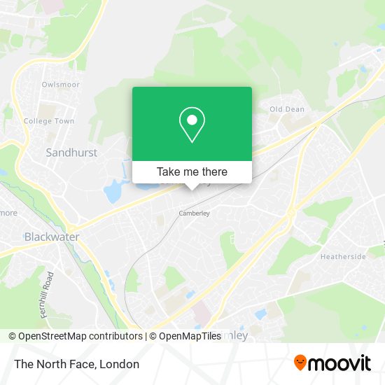 The North Face map