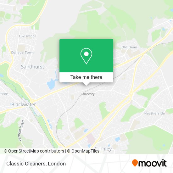 Classic Cleaners map