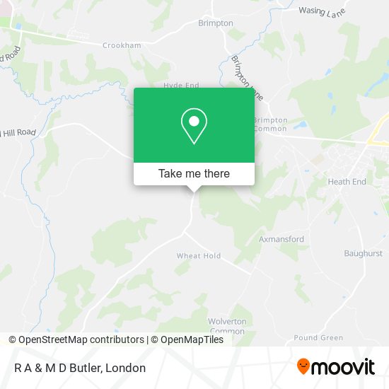 R A & M D Butler map