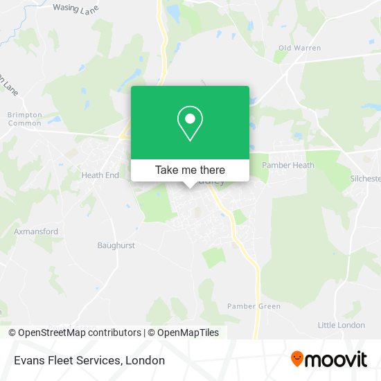 Evans Fleet Services map