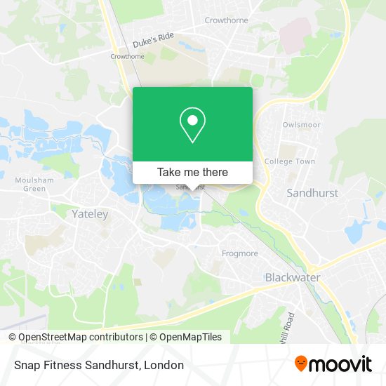 Snap Fitness Sandhurst map