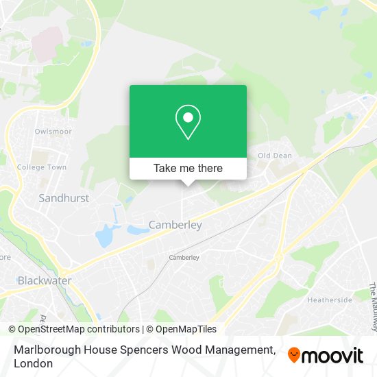 Marlborough House Spencers Wood Management map