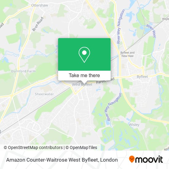 Amazon Counter-Waitrose West Byfleet map
