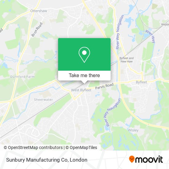 Sunbury Manufacturing Co map