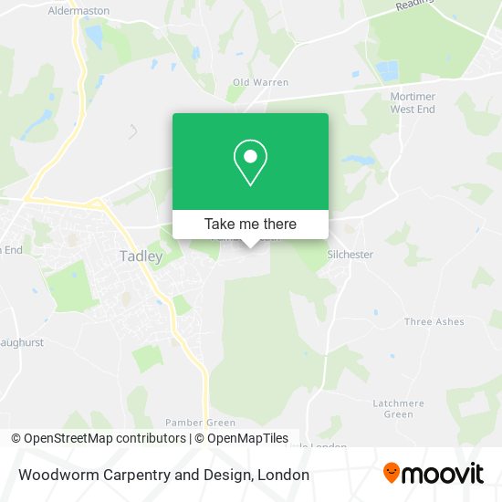Woodworm Carpentry and Design map