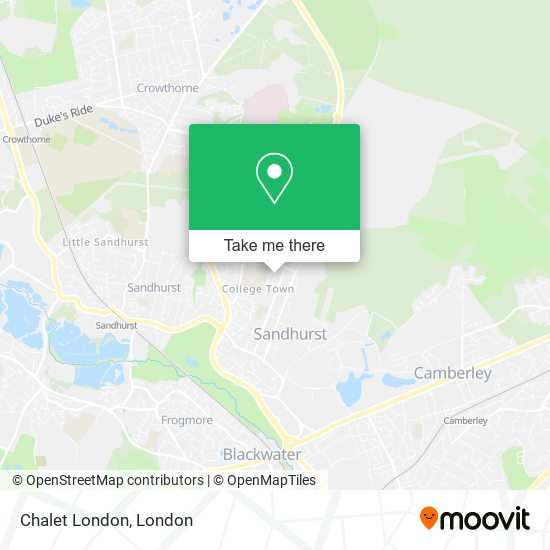 Chalet London map