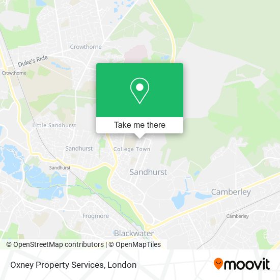 Oxney Property Services map