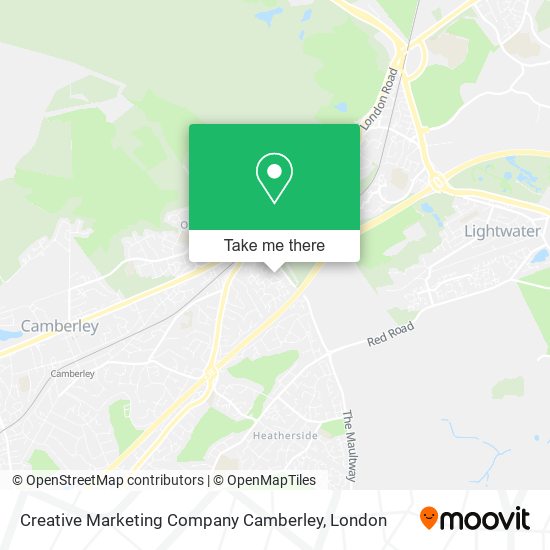 Creative Marketing Company Camberley map