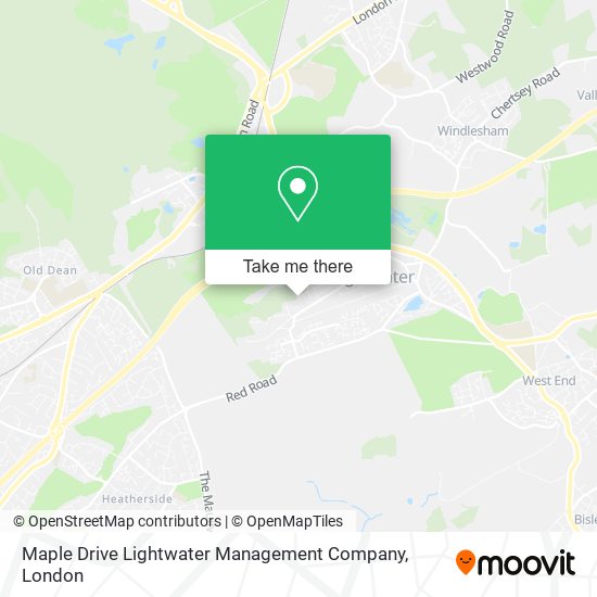 Maple Drive Lightwater Management Company map