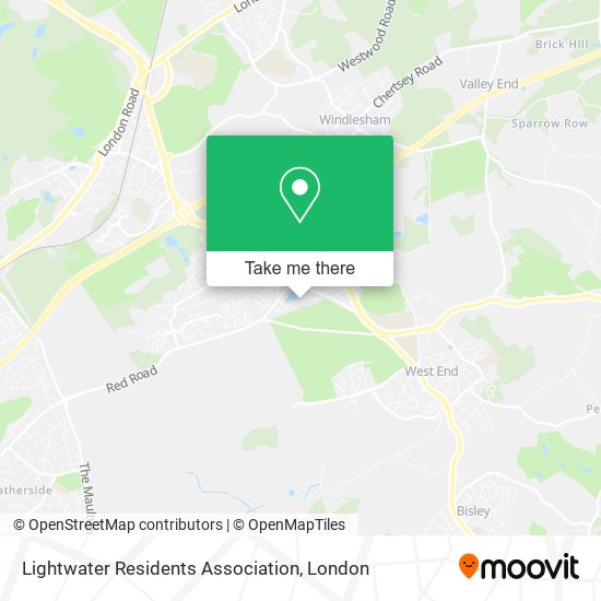 Lightwater Residents Association map