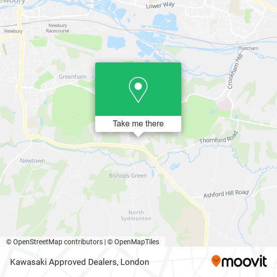 Kawasaki Approved Dealers map