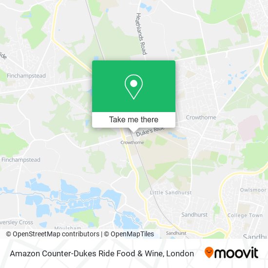 Amazon Counter-Dukes Ride Food & Wine map