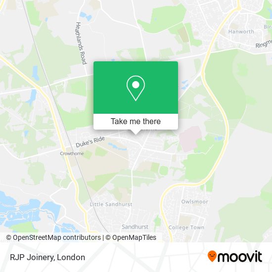 RJP Joinery map