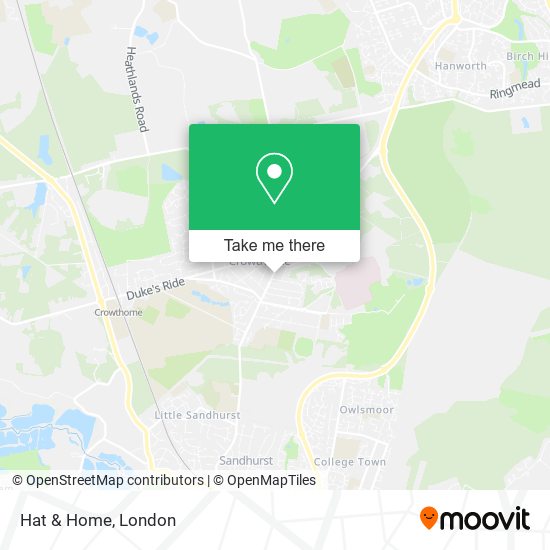Hat & Home map