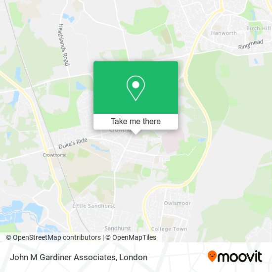 John M Gardiner Associates map