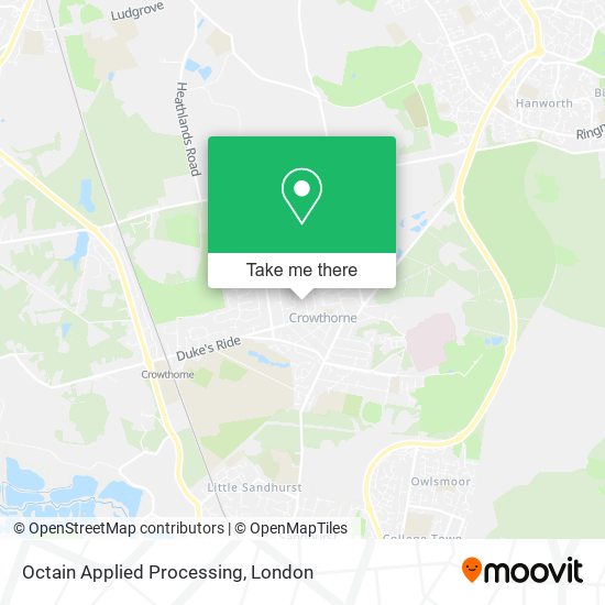 Octain Applied Processing map