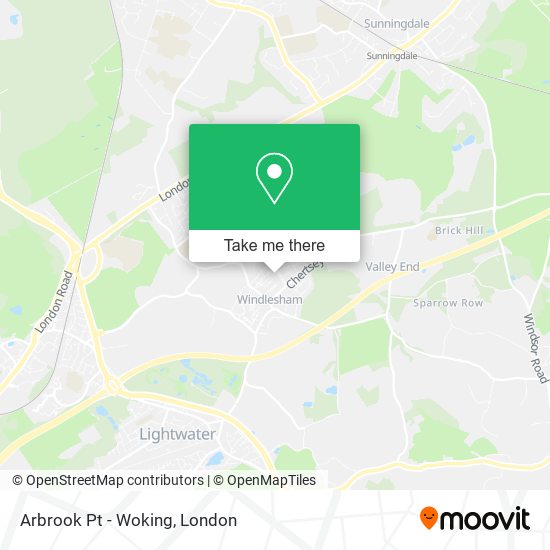 Arbrook Pt - Woking map