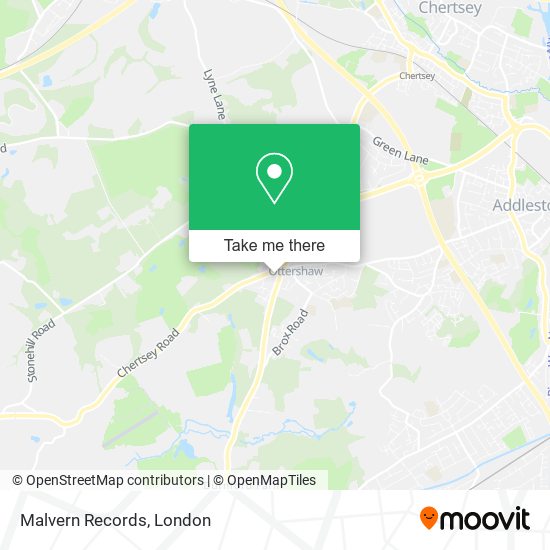 Malvern Records map