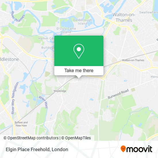 Elgin Place Freehold map