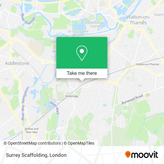 Surrey Scaffolding map