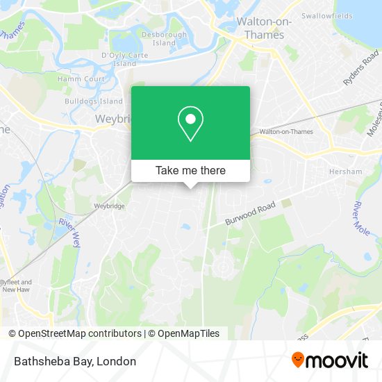 Bathsheba Bay map