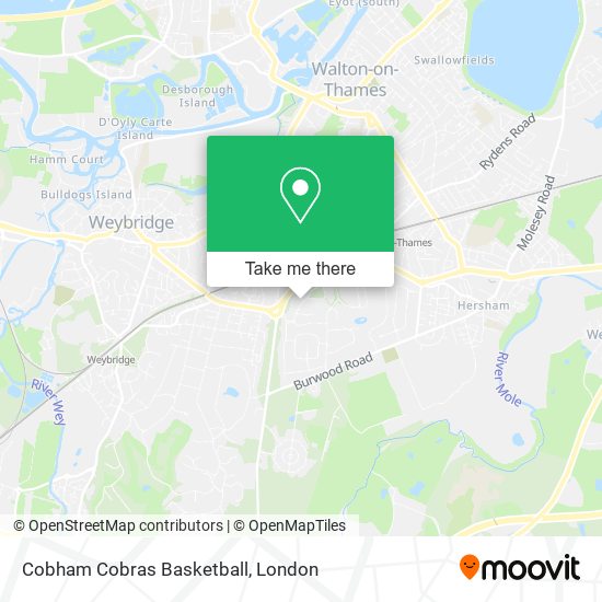 Cobham Cobras Basketball map