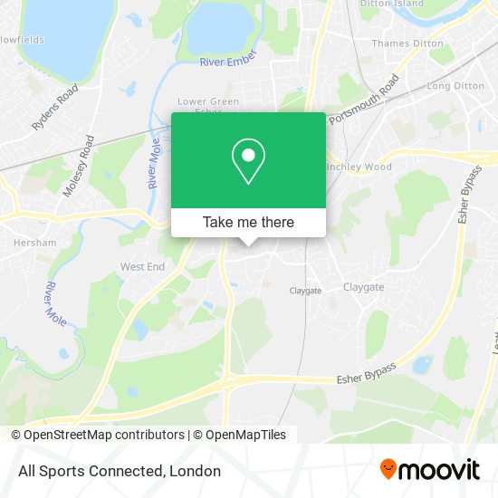 All Sports Connected map