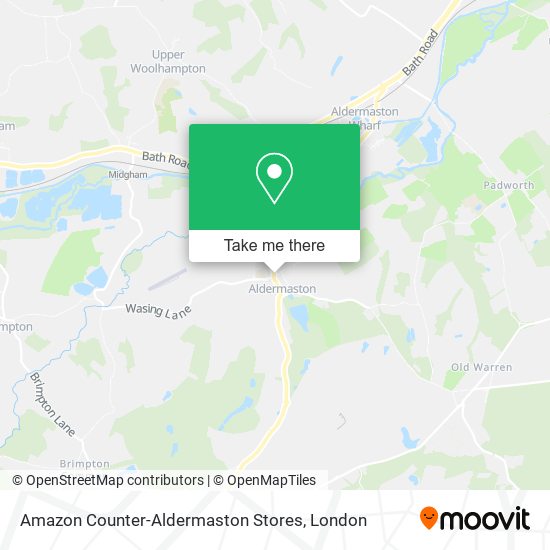 Amazon Counter-Aldermaston Stores map
