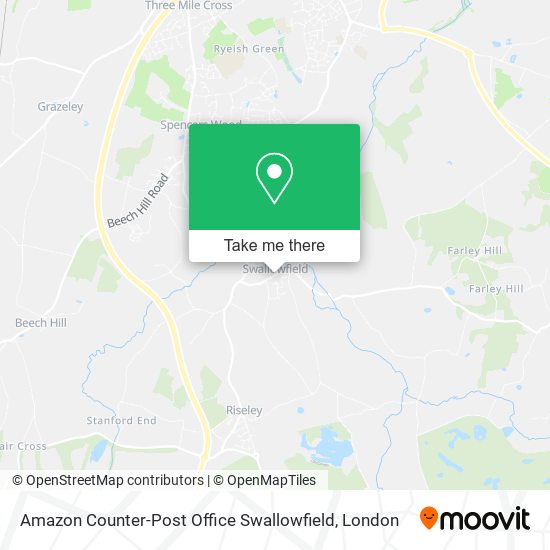 Amazon Counter-Post Office Swallowfield map