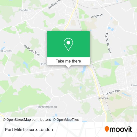 Port Mile Leisure map