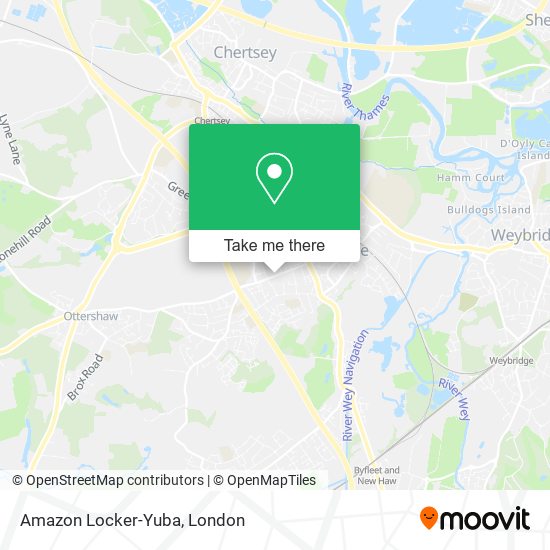 Amazon Locker-Yuba map