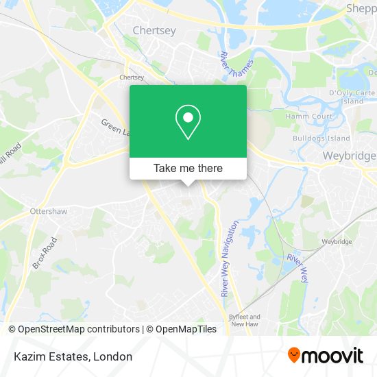 Kazim Estates map
