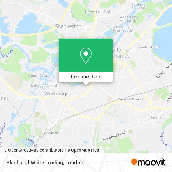 Black and White Trading map