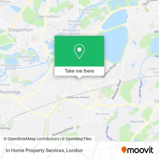 In Home Property Services map
