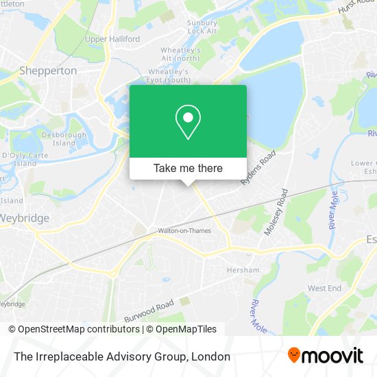 The Irreplaceable Advisory Group map
