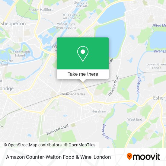 Amazon Counter-Walton Food & Wine map