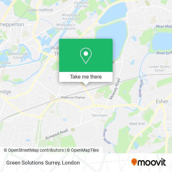 Green Solutions Surrey map