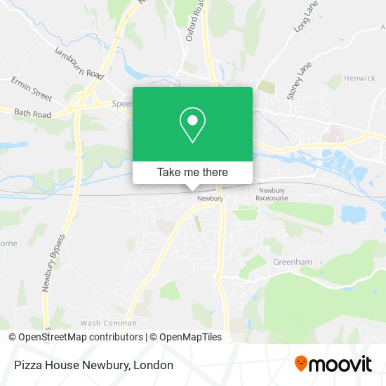 Pizza House Newbury map