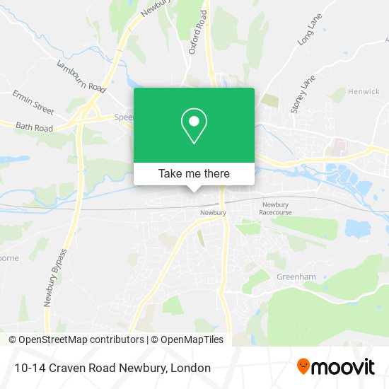 10-14 Craven Road Newbury map