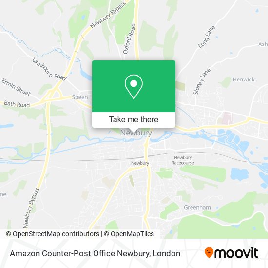 Amazon Counter-Post Office Newbury map