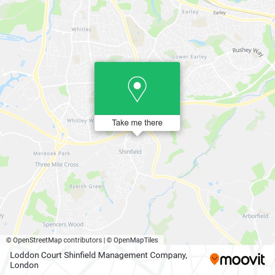 Loddon Court Shinfield Management Company map