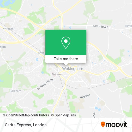 Carita Express map