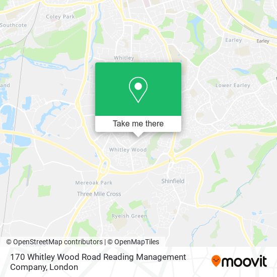 170 Whitley Wood Road Reading Management Company map