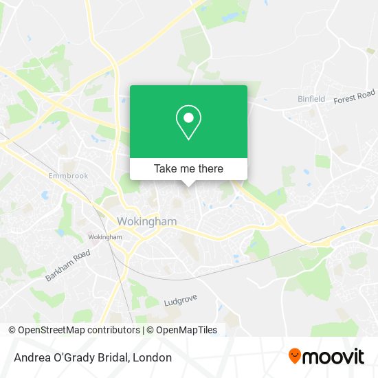 Andrea O'Grady Bridal map