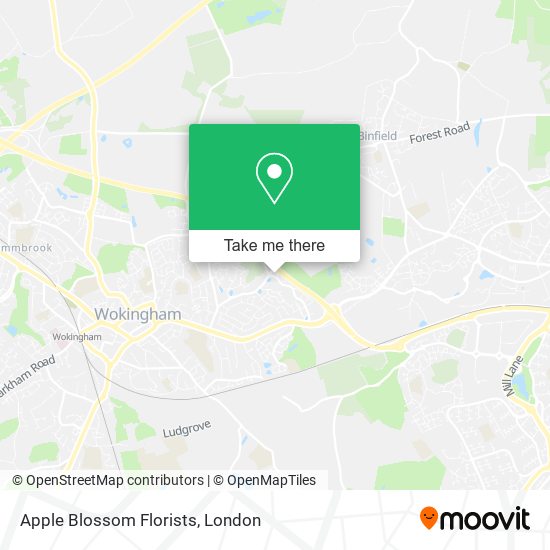 Apple Blossom Florists map
