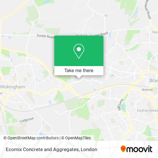 Ecomix Concrete and Aggregates map