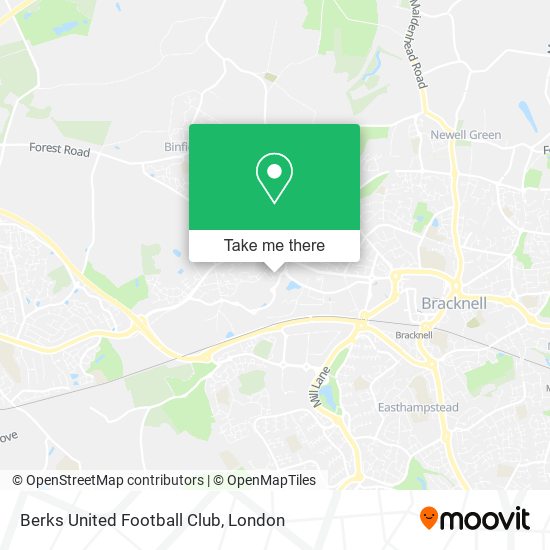 Berks United Football Club map