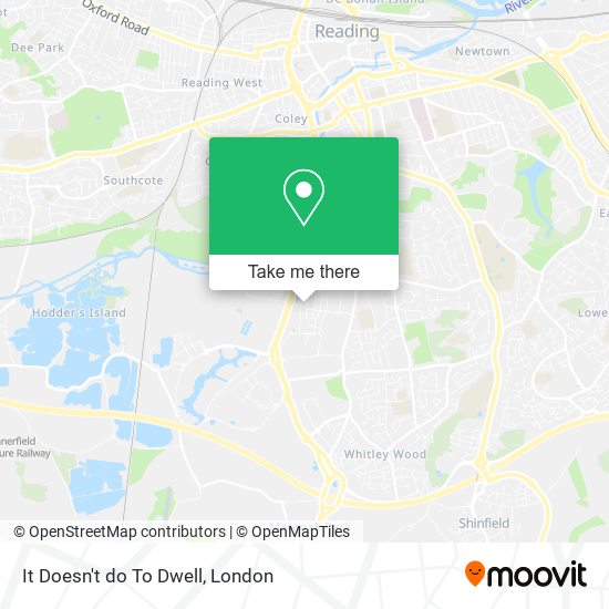It Doesn't do To Dwell map
