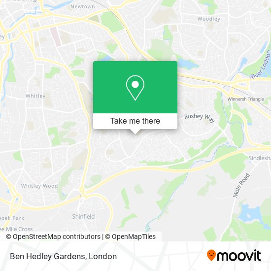 Ben Hedley Gardens map